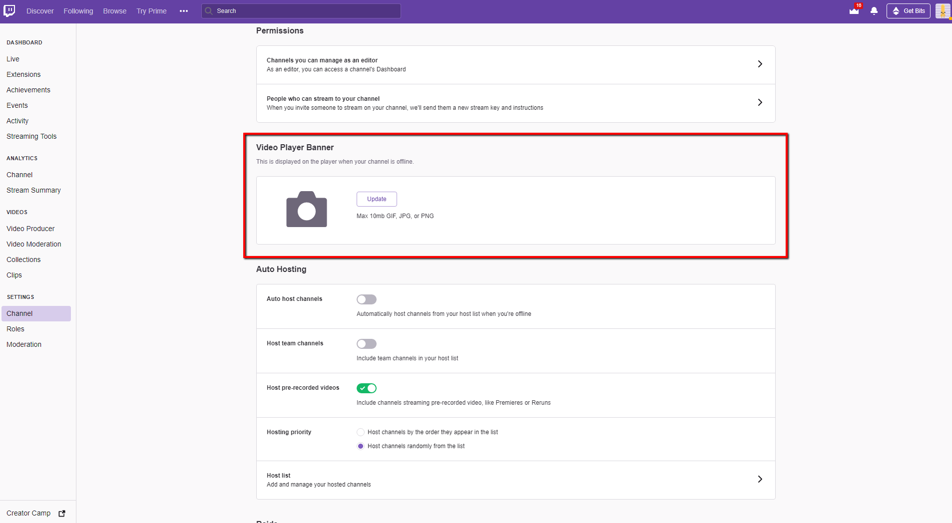 how to add a banner on twitch - step 3 how to add a banner on twitch - step 3