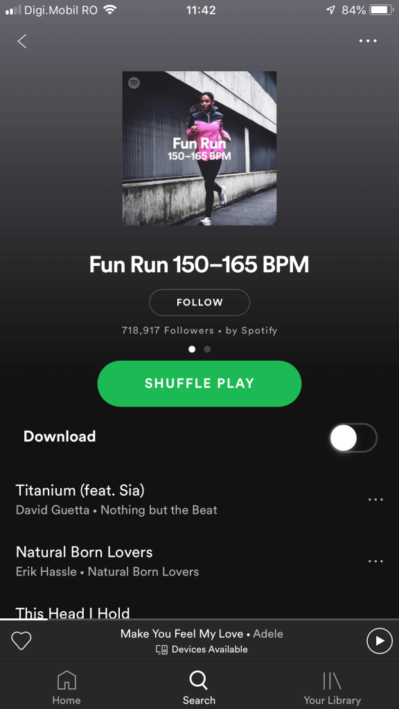 work out spotify playlist