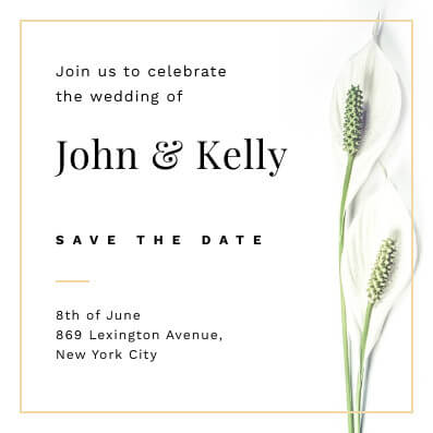 Save the Date Invitation Template