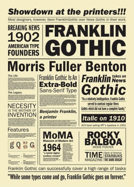 franklin gothic font