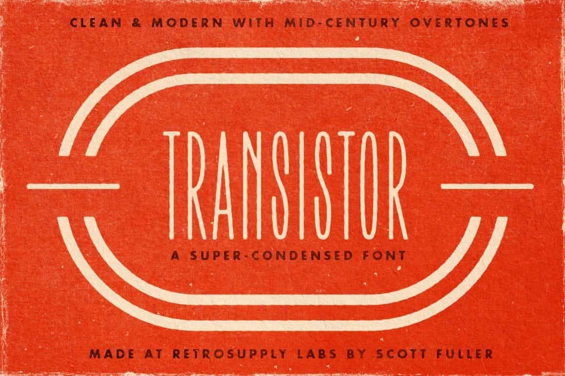 transistor font