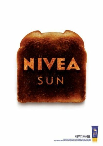 sunburned nivea commercial