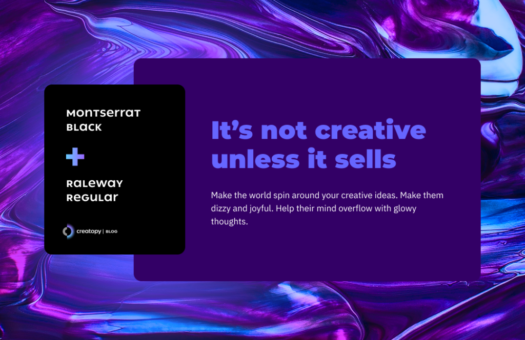 Raleway Montserrat font pairing